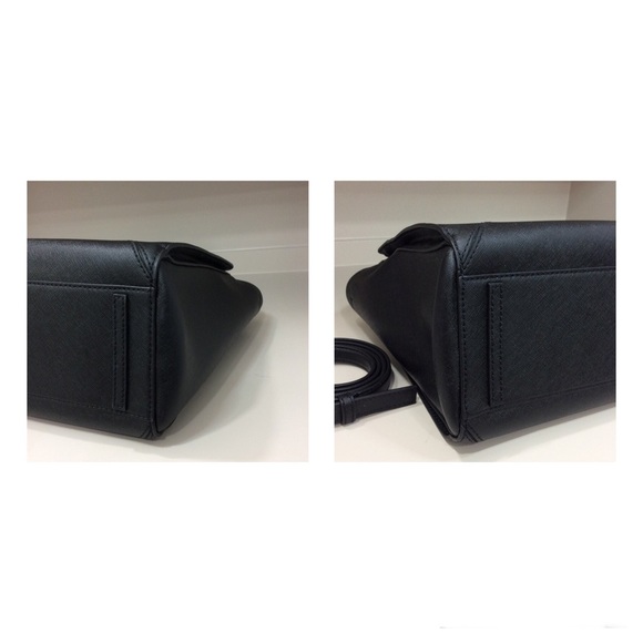 Tory Burch Black Leather Tote Bag *flawed* - Picture 6 of 15